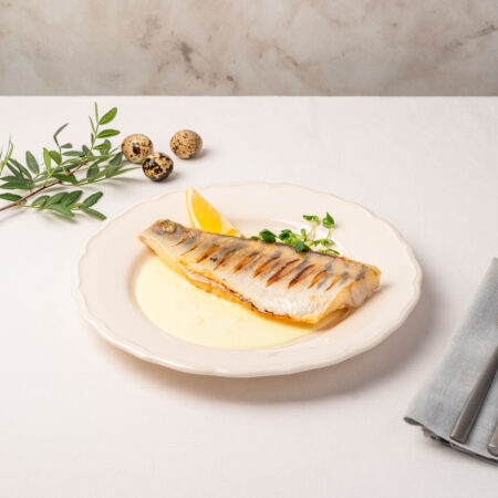 Sandacz w sosie z trawy cytrynowej z limonką 2 szt.